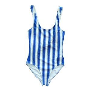 Claudie Pierlot Paris‎ Striped One Piece Swimsuit Designer Swimwear Size 1